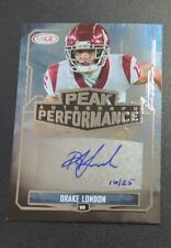 2022 Sage High Series DRAKE LONDON Peak Performance Silver Autograph Falcon #/25 for sale  Shipping to South Africa