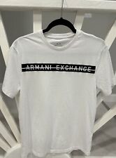 Camiseta RARA Armani Exchange A/X Logotipo Levantado High End Masculina P. FEITA NO CAMBODIA, usado comprar usado  Enviando para Brazil