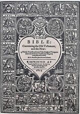 1614 KING JAMES BÍBLIA FOLHAS DO VELHO TESTAMENTO *VOCÊ ESCOLHE* 400 ANOS KJV GC comprar usado  Enviando para Brazil