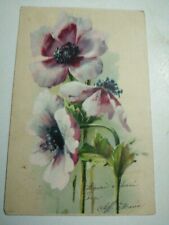 Cartolina fiori viola usato  Torino