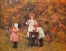 Children blowing bubbles. for sale  NELSON