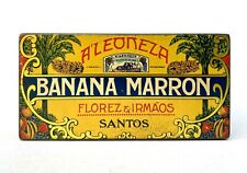 Boîte Banana Marron « A Leonoza » Florez & Irmaos / Santos Brésil / Brasil 1925 comprar usado  Enviando para Brazil