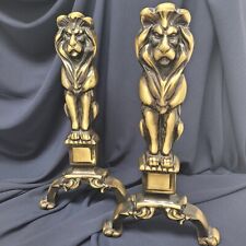 Pair lion andirons for sale  Clarksville