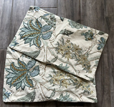 2 capas de travesseiro lombar bordadas florais Pottery Barn 16x26 decoração fecho de botão, usado comprar usado  Enviando para Brazil