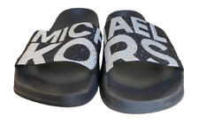 Sandalias de piscina Michael Kors Gilmore talla brillante estrás, usado segunda mano  Embacar hacia Argentina