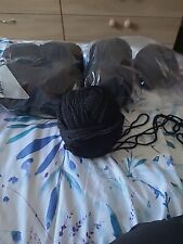Black aran wool for sale  SOUTHSEA