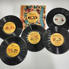 6 discos infantis vintage THE MULBERRY BUSH, Mother Goose +++ discos giratórios  comprar usado  Enviando para Brazil