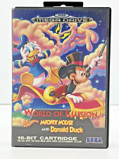 World of Illusion Mickey Mouse Pato Donald Sega Mega Drive cartucho 16 bits comprar usado  Enviando para Brazil