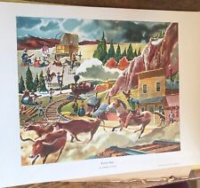 Vintage print frontier for sale  Conway