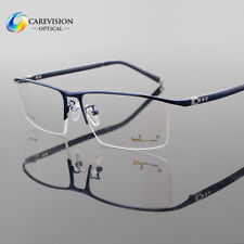 Armações de óculos masculinas de liga de titânio sem aro armação óptica RX, usado comprar usado  Enviando para Brazil