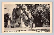 Usado, Cartão postal vintage c1944 Pueblo CO-Colorado, Igreja Presbiteriana Mesa, religião comprar usado  Enviando para Brazil