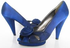 royal blue satin shoes for sale  UK