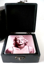 Marilyn Monroe Coaster Set w/Six Square Coasters in a Box Holder w/Latch NICE! for sale  Shipping to South Africa