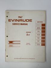 1967 Evinrude 5 HP OMC Outboard Service Manual 4352 Angler FREE 1ST CLASS for sale  Shipping to South Africa