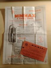 Minimax estintori istruzioni usato  Genova