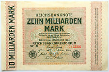 Rzesza Niemiecka - BANKNOT 10 miliardów marek 1923 - seria NF - Rosenberg: 114.a na sprzedaż  PL