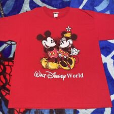 Usado, Camiseta Vintage Walt Disney World Mickey & Minnie Mouse in Love Tamanho Grande comprar usado  Enviando para Brazil