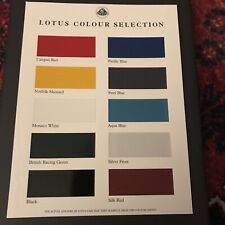 Lotus colour chart for sale  Shipping to Ireland