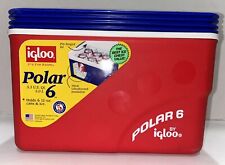 Cooler Igloo Legend 6 latas vermelho branco azul 5 qt clássico tampa traseira comprar usado  Enviando para Brazil