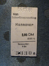 Schnellzugzuschlag 1966 fahrka gebraucht kaufen  Hannover