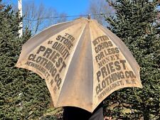 Antique 1900s Advertising Umbrella - Priest Clothing, New Hampshire, used for sale  Shipping to South Africa