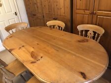 Pine oval dining for sale  HUDDERSFIELD