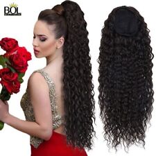 Used, Curly Ponytail Extension Human Hair Hairpiece Drawstring Hair PonyTail Clip On for sale  Shipping to South Africa