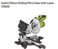 Guild 210mm Sliding Mitre Saw with Laser guide 1700W cut wood power tool DIY for sale  Shipping to South Africa