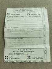 Zenith vintage warranty usato  San Giorgio A Cremano
