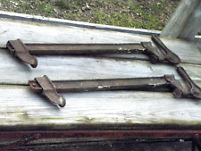 2 Cast iron Carpenter Slide Bar Clamps 26" Overall Clamping 18" Woodwork Vintage for sale  Shipping to South Africa