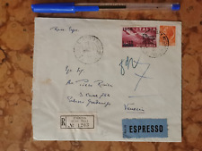 Lettera espresso 1956 usato  Casale Sul Sile