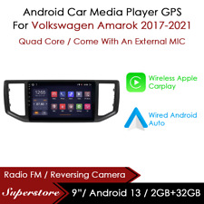 9" Android 13 CarPlay Auto carro estéreo unidade principal GPS para Volkswagen Amarok 17-21 comprar usado  Enviando para Brazil