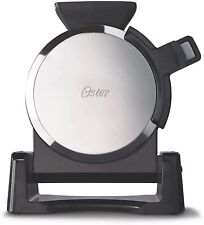 Used, Oster Waffle Maker DuraCeramic Belgian Titanium-Infused Non Stick Black Silver for sale  Shipping to South Africa