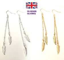 Feather leaf earrings for sale  UK