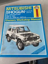 mitsubishi shogun workshop manual for sale  TUNBRIDGE WELLS