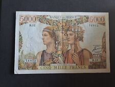 Billet 5000 francs d'occasion  Seraincourt