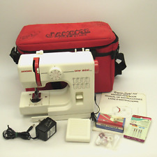 Máquina de coser eléctrica Janome Sew Mini 525 y bolsa pequeña compacta portátil PROBADA, usado segunda mano  Embacar hacia Argentina