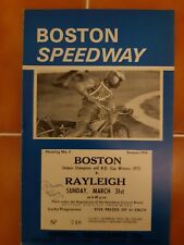 Boston rayleigh speedway for sale  CONGLETON