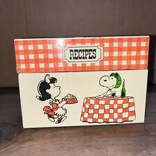Caixa de receitas vintage Hallmark Snoopy Peanuts "Snoopy's Pizza Palace" 1965 caixa de lata, usado comprar usado  Enviando para Brazil