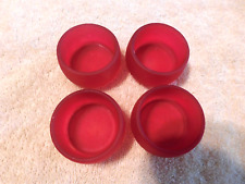 CADEIRA/COPOS DE MESA VINTAGE DE VIDRO VERMELHO, CONJUNTO DE 4 comprar usado  Enviando para Brazil