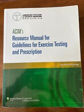 Manual de recursos de ACSM para pautas para pruebas de ejercicio y prescripción 7o segunda mano  Embacar hacia Mexico