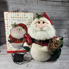 Merry Brite Fiber Optic Santa Claus 14" Color Changing Original Box Read Desc! for sale  Indianapolis