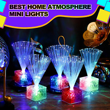 12 Pack Mini Fiber Optic Lights Small Lamps Light Up Blue  NOB for sale  Shipping to South Africa