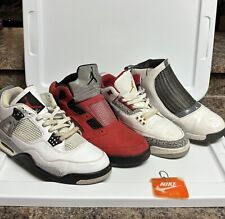 Lote de 4 Air Jordan Tamanho 11 - Jordan 5 Raging Bull, Jordan 4 Cimento, 3 Cardinal comprar usado  Enviando para Brazil