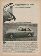1967 MG MGB/GT Standard Luxury Coupe Hatch Blonde Turn Heads Vintage Print Ad for sale  Jacksonville