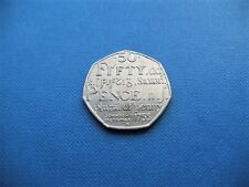 Rare 50p fifty for sale  ELY