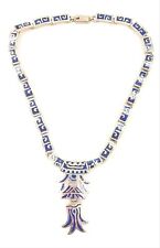 vintage lapis lazuli necklace for sale  RUGBY