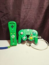 Luigi Nintendo Wii Motion Plus Controle Remoto + Luigi Wii Game Cube Conjunto de Controle comprar usado  Enviando para Brazil