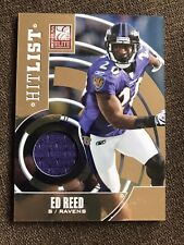 Ed Reed 2011 Donruss Elite Hit List Jersey Card */299 Ravens NFL Miami Panini, used for sale  Yelm