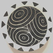 Usado, Tigela de cerâmica vintage LULU cerâmica preto branco círculo decorativo contemporâneo 94 comprar usado  Enviando para Brazil